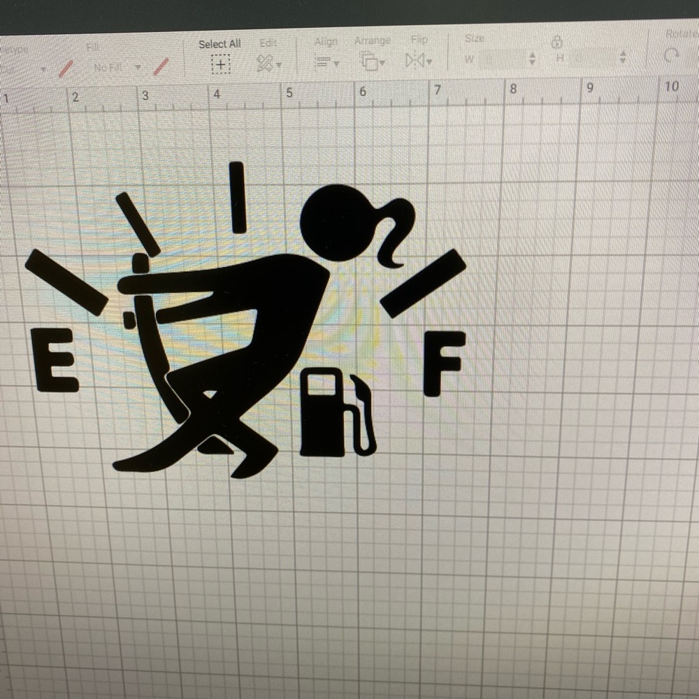 COPY - Car decal in white